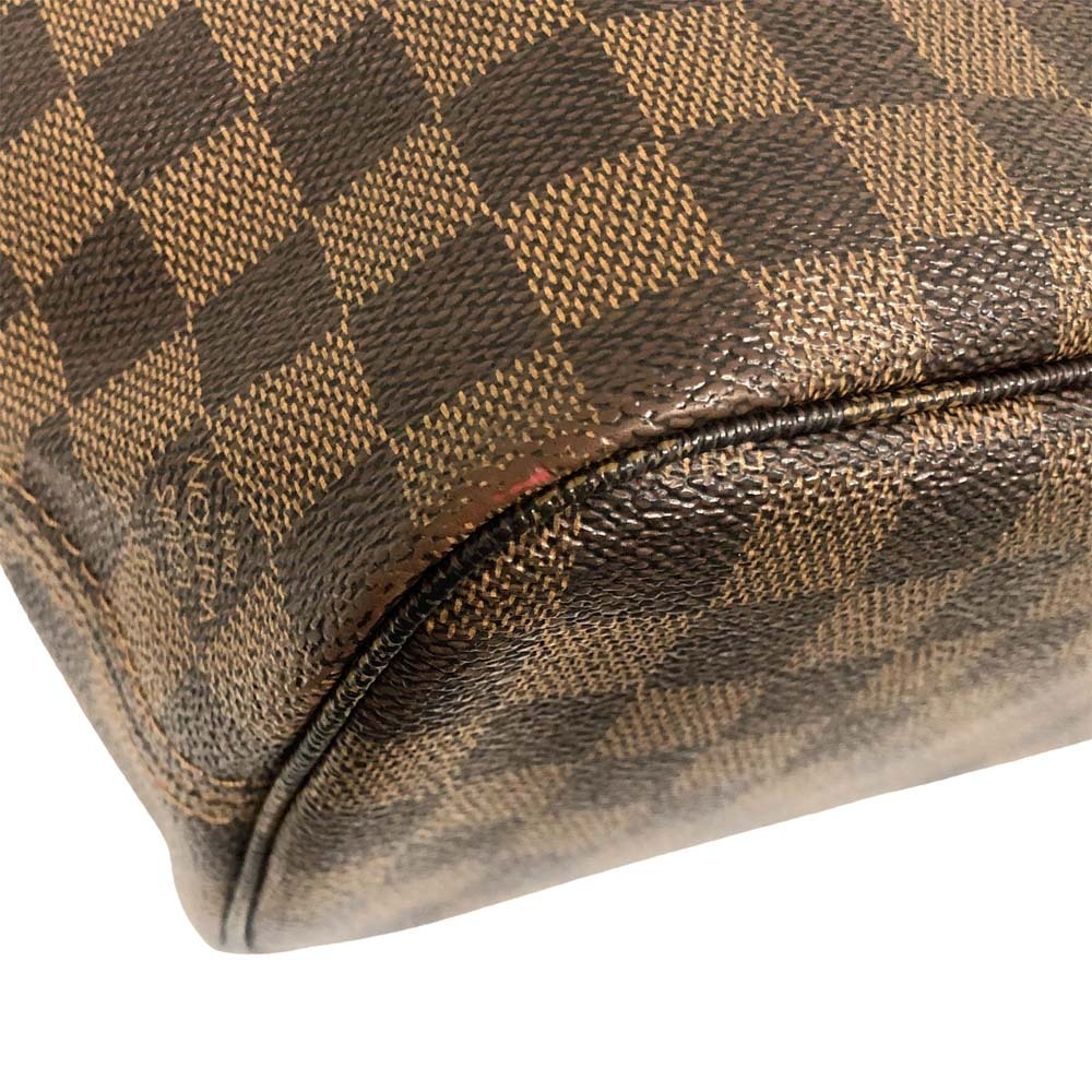 Louis Vuitton Neverfull Tote Bag Shoulder Damier Ebene Brown Business Luxury - Picture 9 of 10